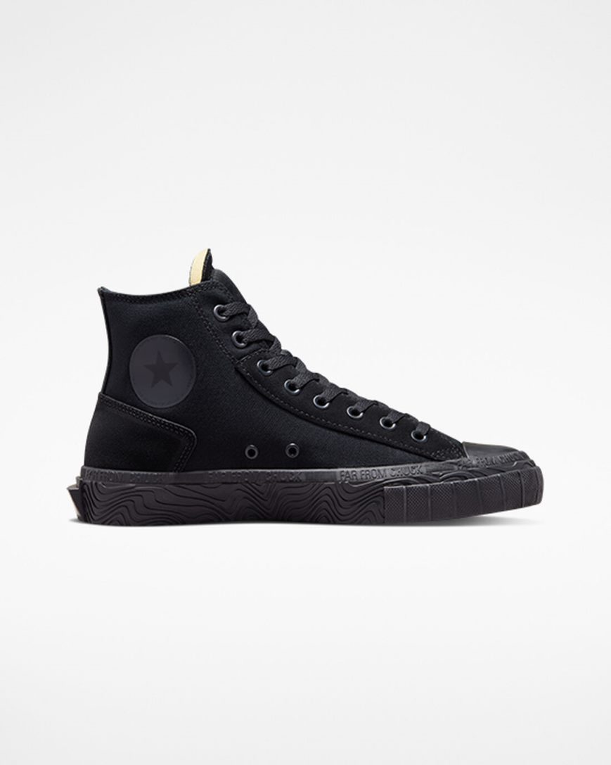 Zapatillas Altas Converse Chuck Taylor Alt Star Wavy Mujer Negras Gris Oscuro Negras | PE WL74EP